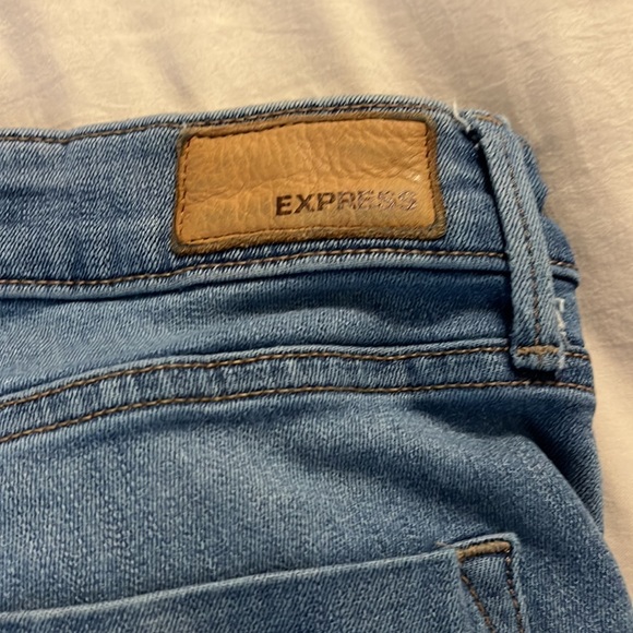 Womens Express Jeans, stretch performance, ankle legging, mid rise, size 6r - Picture 6 of 6